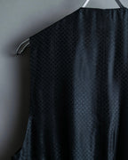 "DOLCE & GABBANA" Pattern switching peak lapel gilet