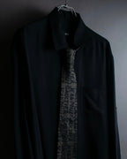 "JEAN PAUL GAULTIER" Typography logo pattern silk neck tie