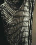 "ENRICO COVERI" 80's-90's Metallic flared maxi skirt