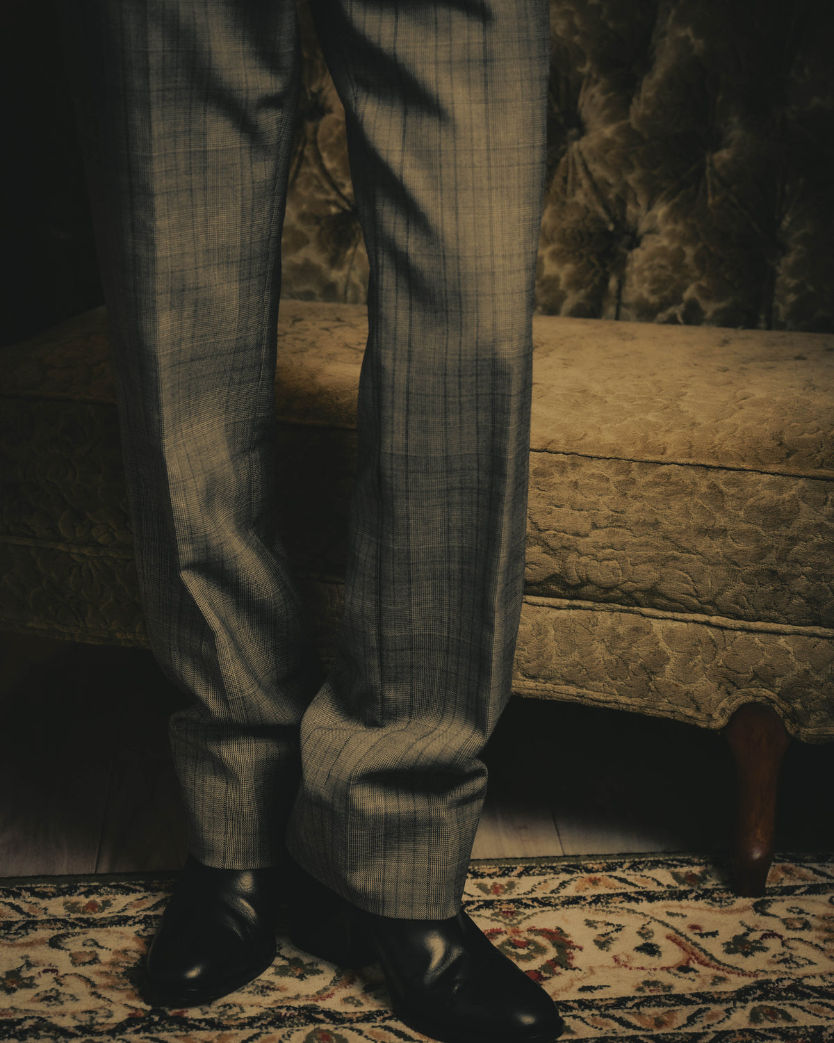 -SPECIAL- “GUCCI” 2019-2021 Glen check double-breasted wool suit