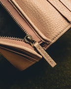 "GUCCI" 2010's-20's Pink bee motif trifold wallet