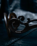 “PRADA” Minimalist Baroque black sunglasses