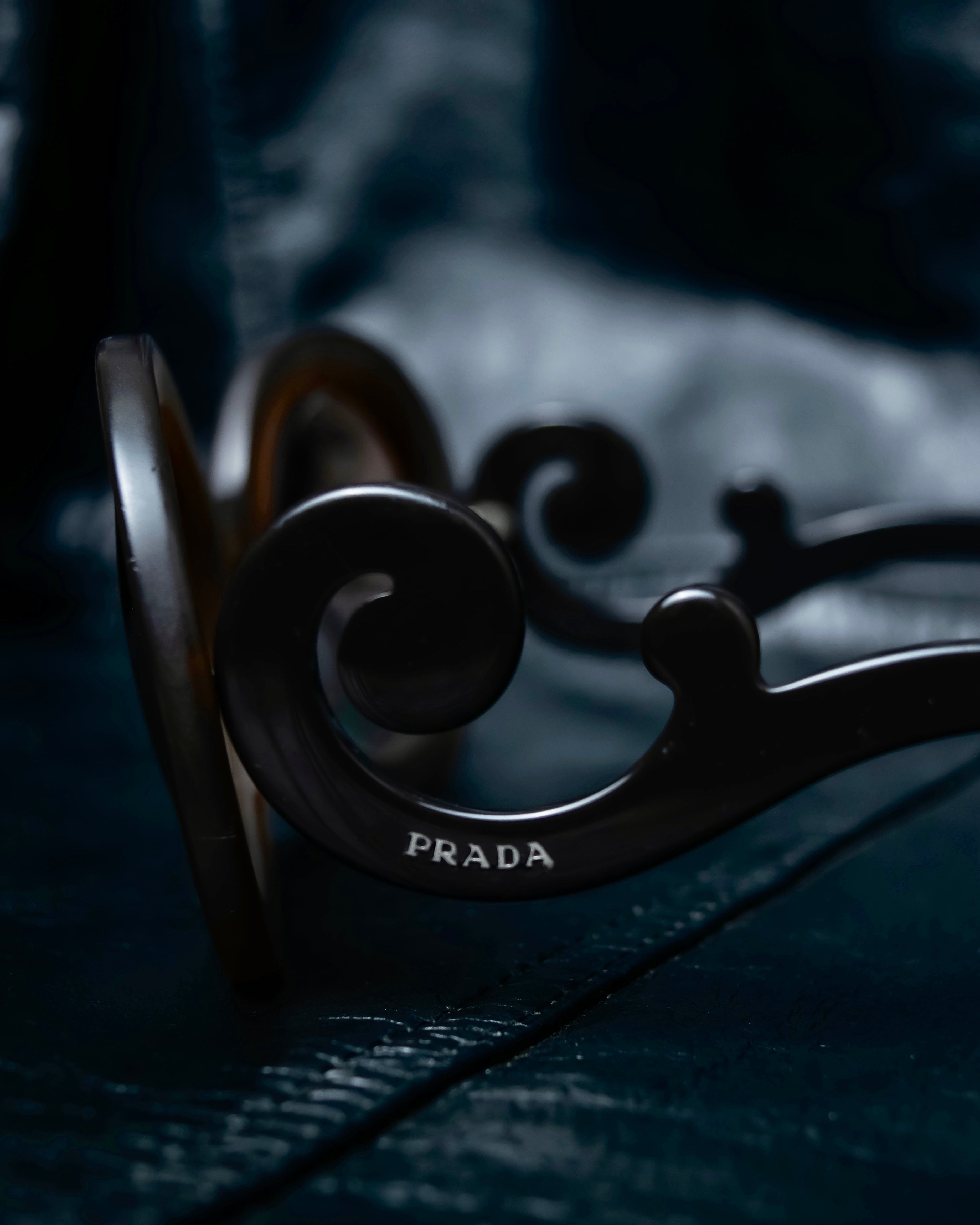 “PRADA” Minimalist Baroque black sunglasses
