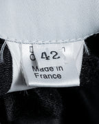 "CELINE" Hedi Slimane period metal buckle design long coat