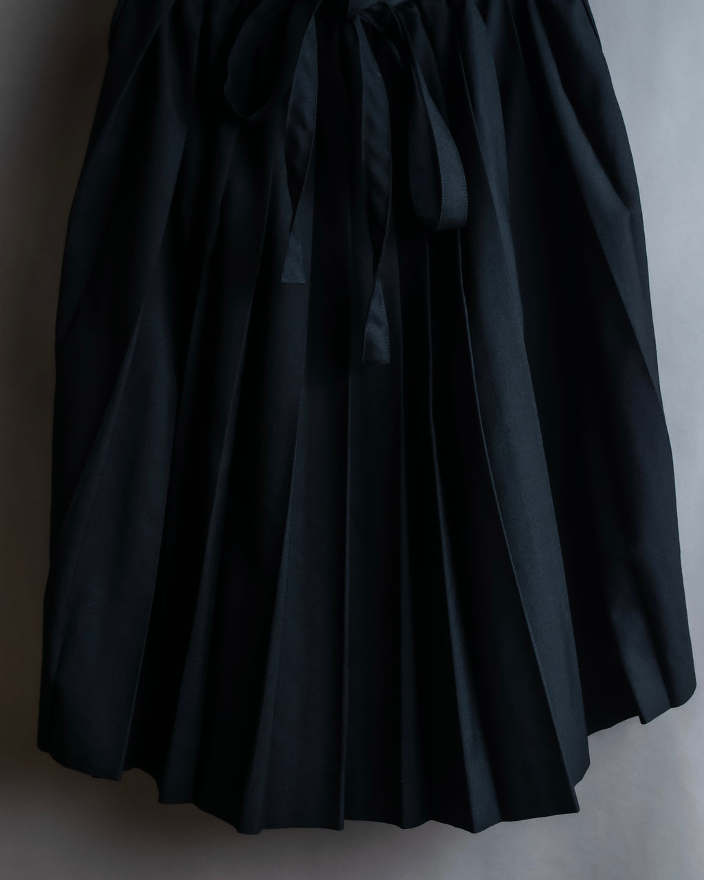 "JEAN PAUL GAULTIER" Ribbon belted design pleated flare skirt