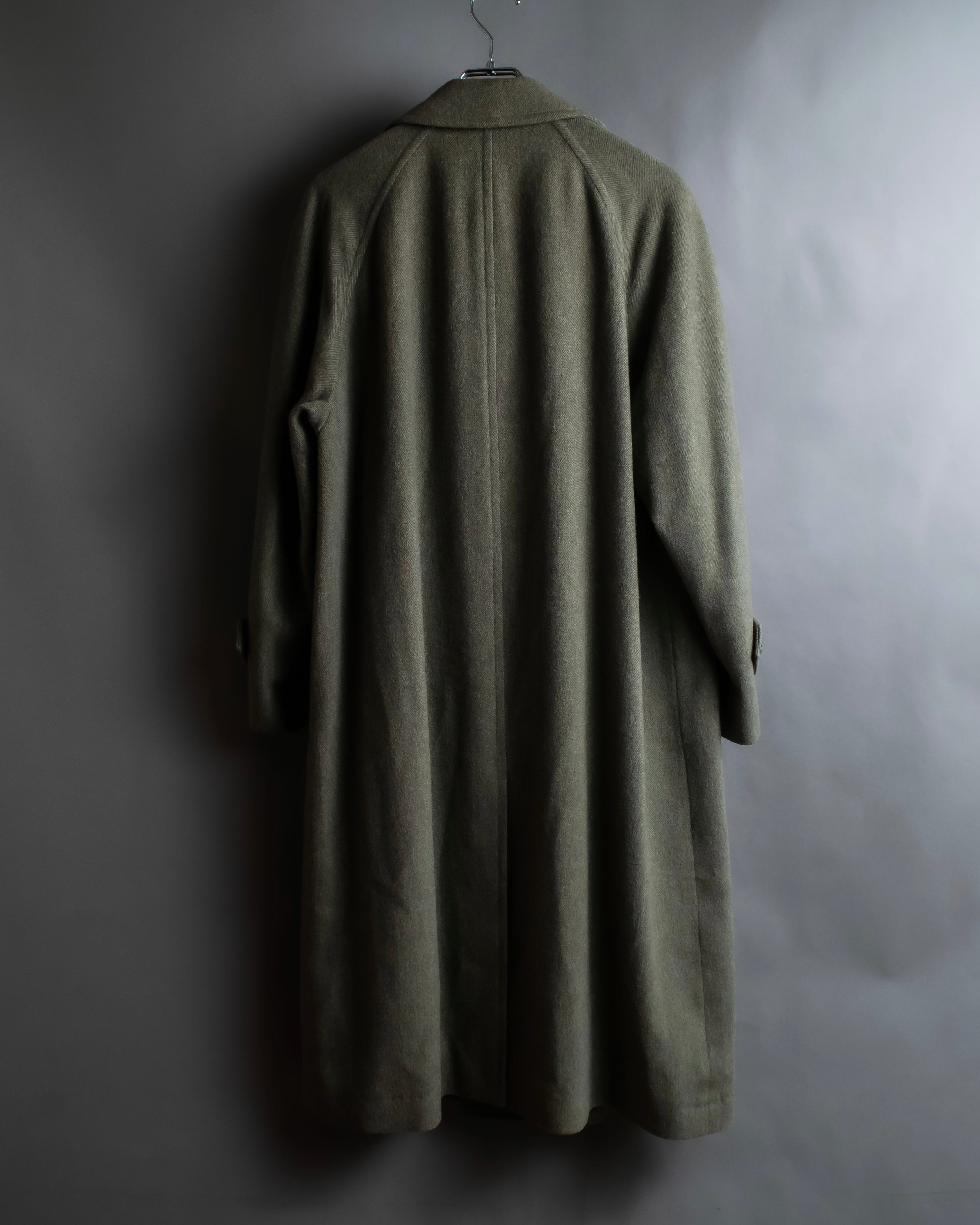 "Pierre Cardin" Double breasted oversized melton chester coat