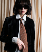 "GUCCI" Velvet shaped shawl collar tailored jacket