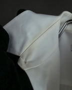 "GIVENCHY" Bosom panel design white shirt