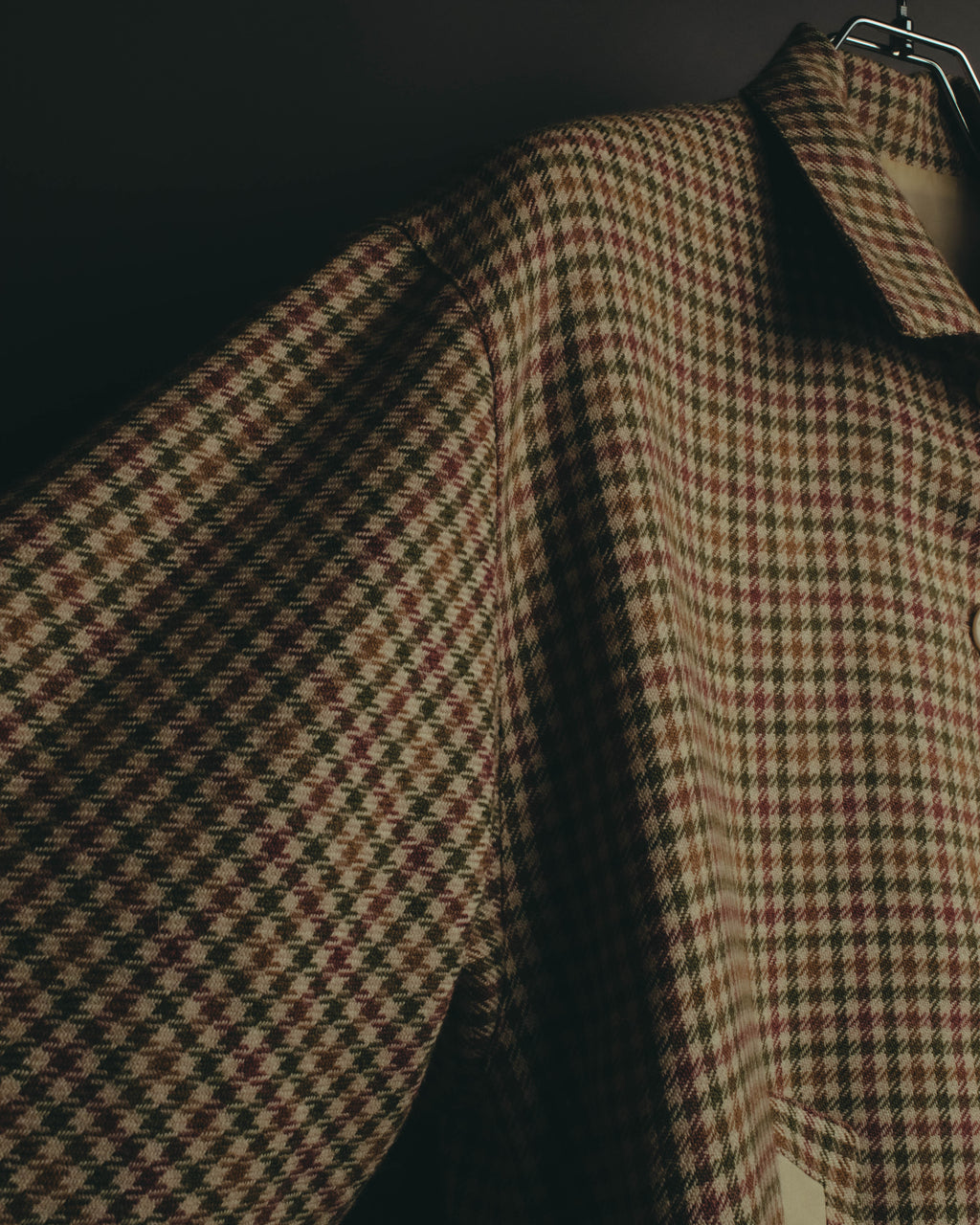 "Christian Dior" 80's-90's Wool check bomber jacket