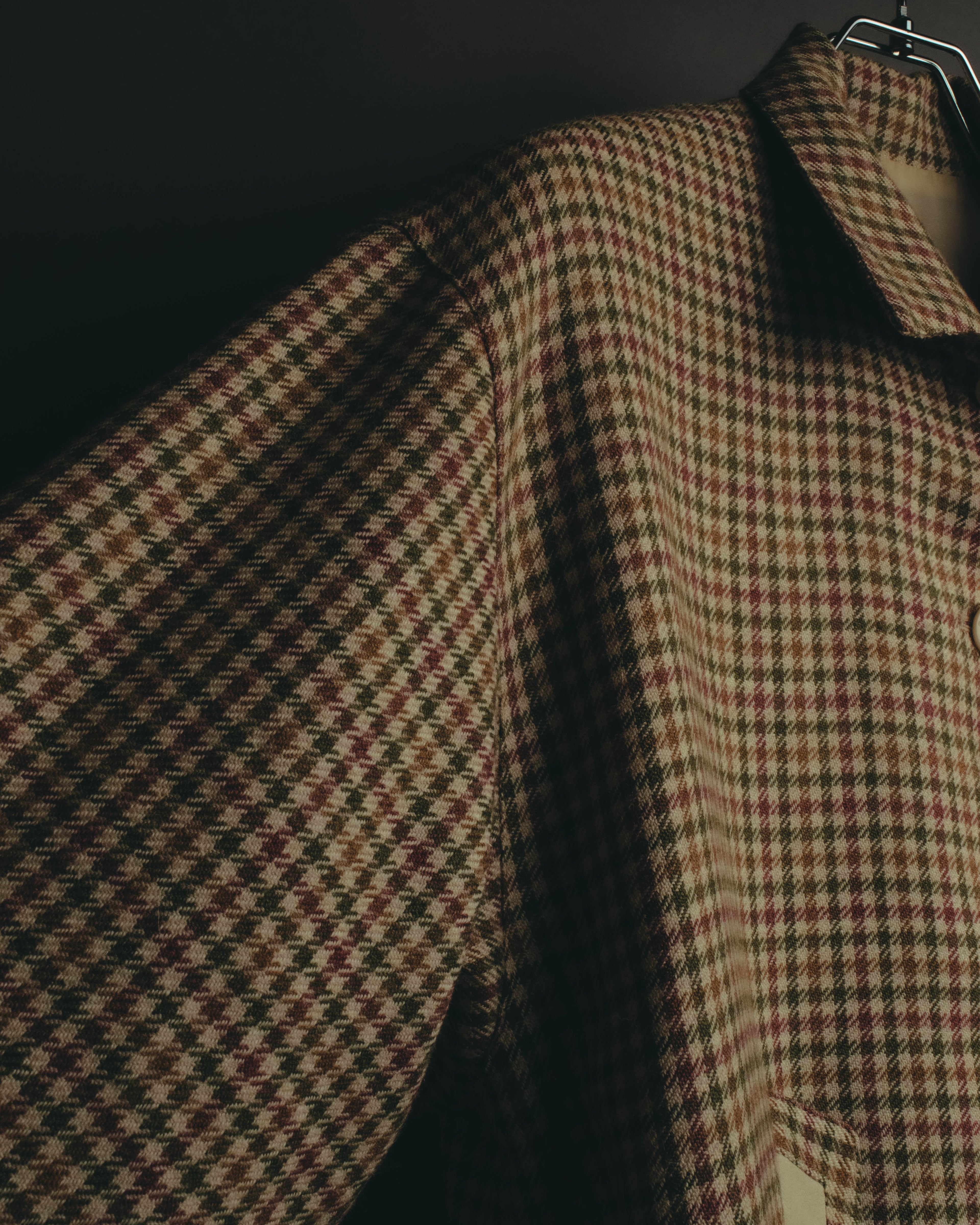 "Christian Dior" 80's-90's Wool check bomber jacket