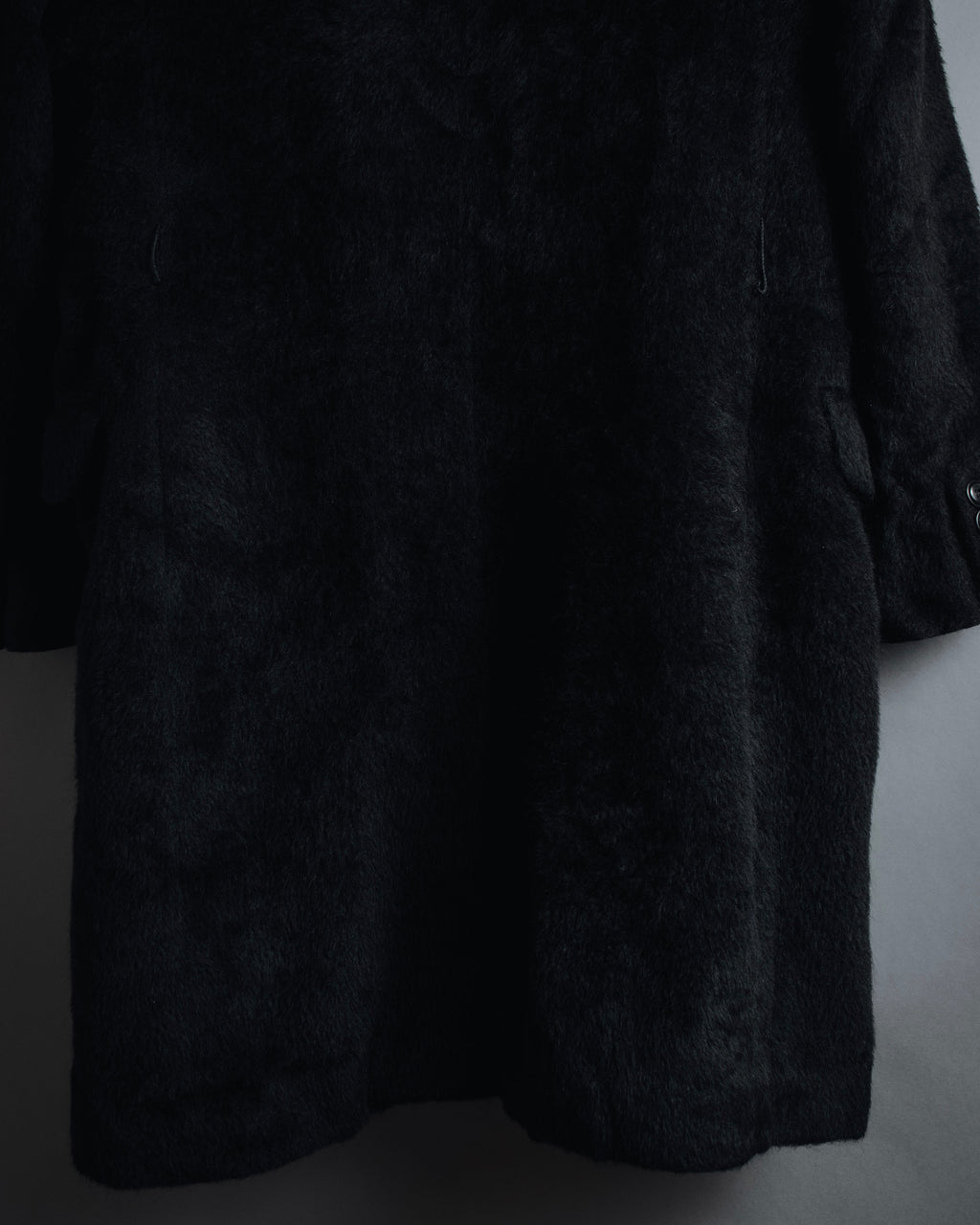 Max Mara 00年代-10年代系带羊驼毛绒毛连帽大衣