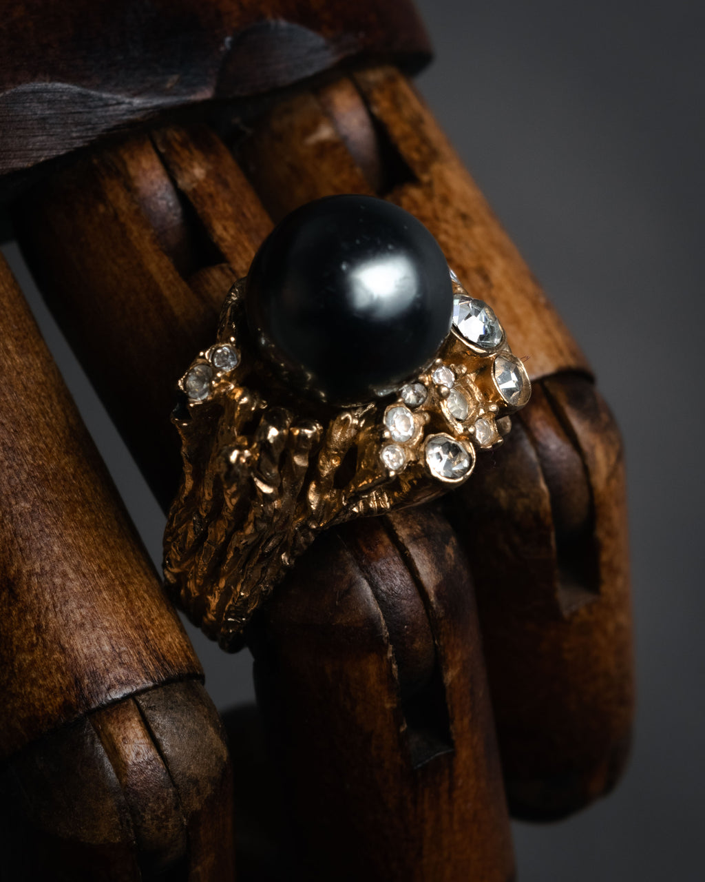“Christian Dior” 60’s-70’s Organic pearl cluster ring