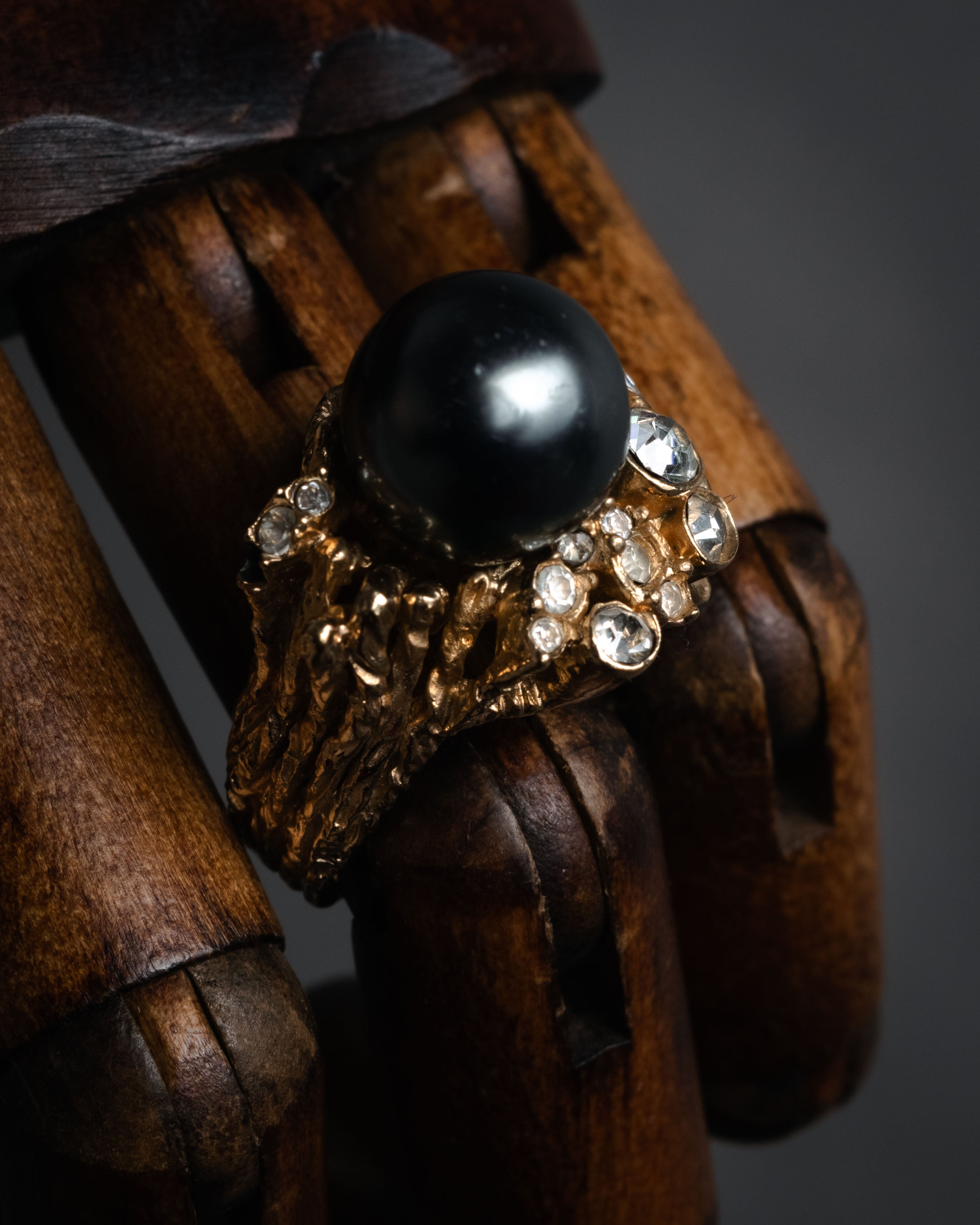 “Christian Dior” 60’s-70’s Organic pearl cluster ring