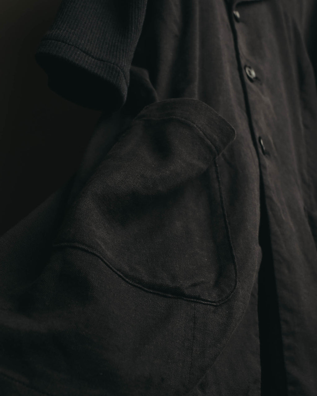 "i wish Y's bis" late 80's-90's Relaxed linen cotton long jacket