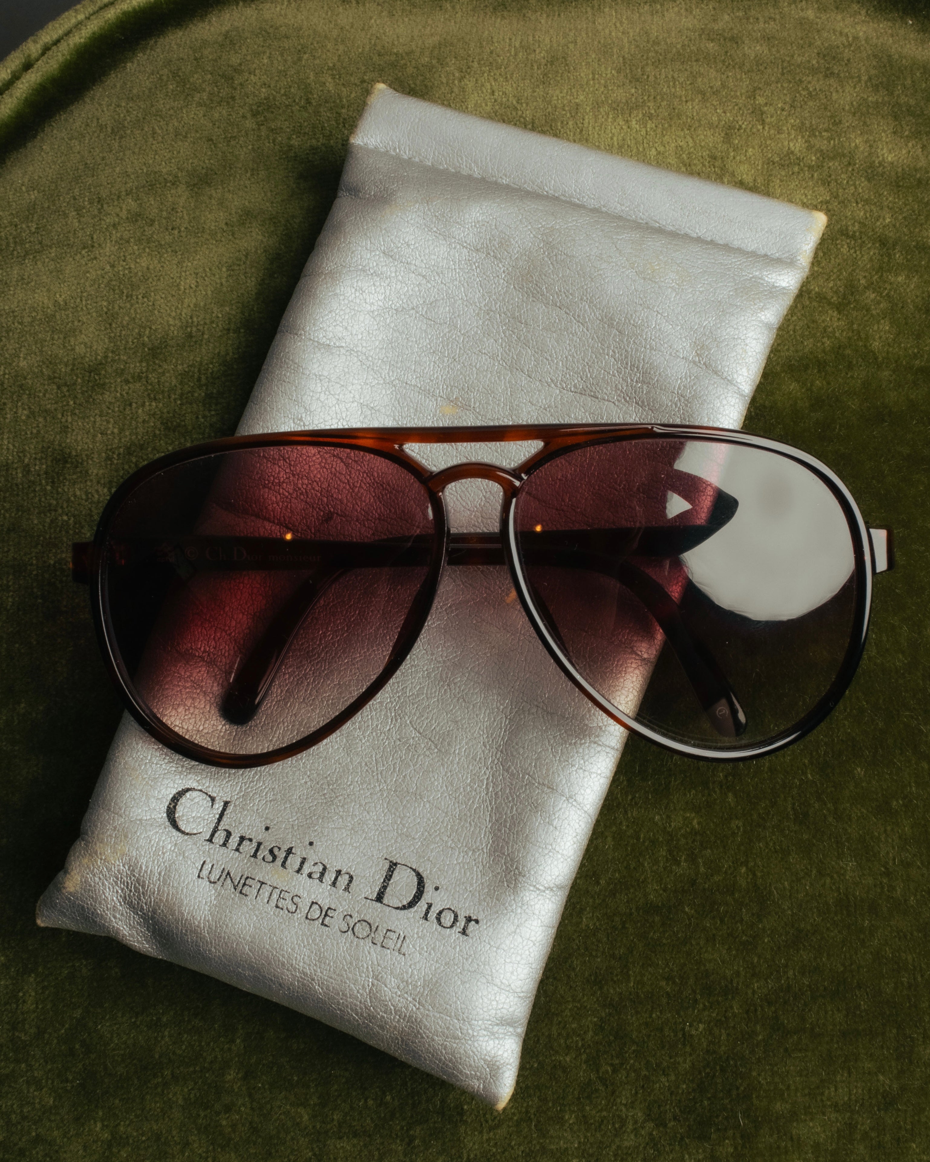 “Christian Dior” 70’s-80’s Tortoiseshell aviator sunglasses