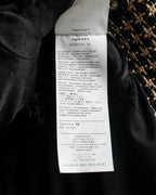 "RED VALENTINO" Ruffled frill detail tweed coat