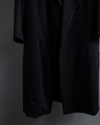 "Y's" Sharp lapel draping tailored coat