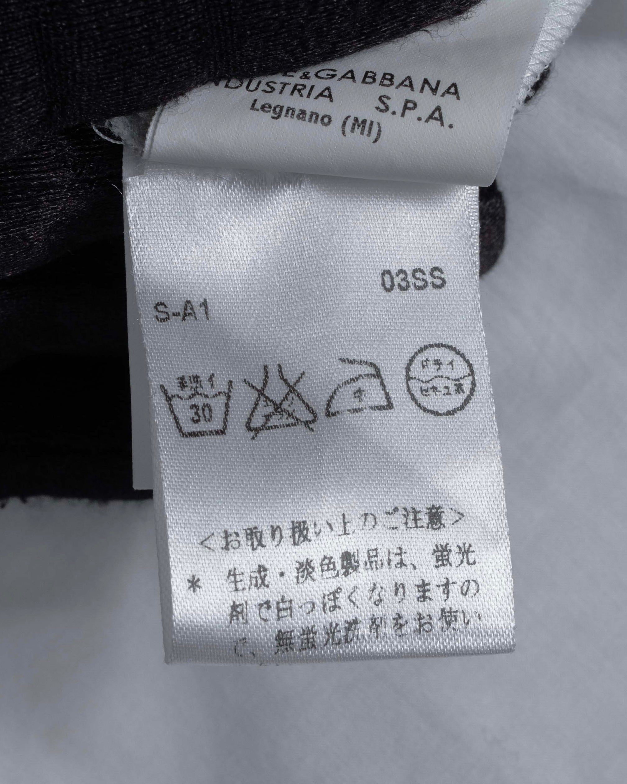 "Dolce & Gabbana" Tiered frill design white shirt