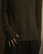 Jil Sander+ 24Otoño Invierno Suéter de punto de cuello redondo con acabado suave cepillado