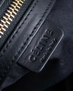 "CELINE" Various studs horizontal leather 2way bag