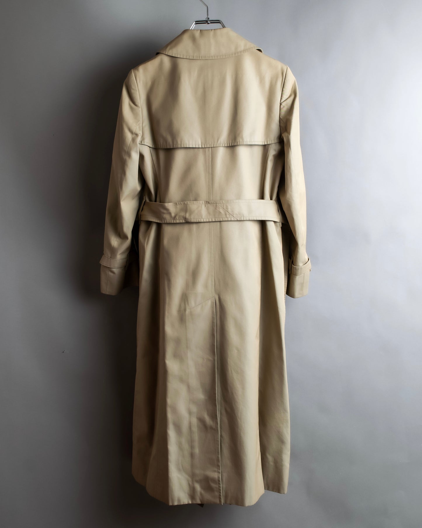 "BURBERRYS" Traditional belt design long length trench coat