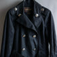 "LOUIS VUITTON" Metal button detailing belted trench coat