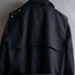 "VALENTINO" Belt docking design leather switching trench coat