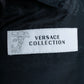 "VERSACE" Silver parts design vertical lapel tailored jacket