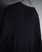 "LOEWE" Fine-Ribbed Button-Front Knit Cardigan