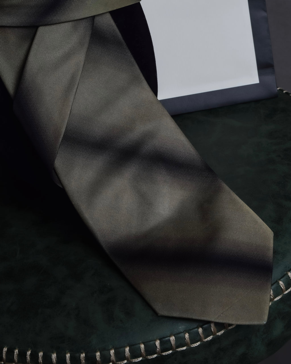 "GUCCI" Gradient dyed gradation silk necktie