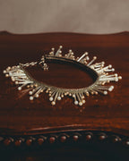 -SPECIAL- "CHANEL" 90's-00's Sculptural pearl fringe choker necklace