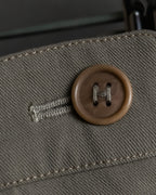 "HERMES" Margiela period silk wide straight slacks