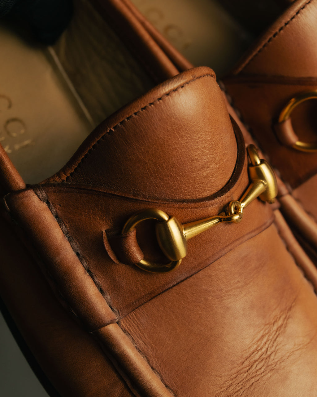 “GUCCI” 70’s-80’s Horsebit leather loafers