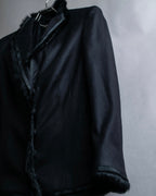 "Alexandar McQueen" Fur trimmed design shaped tailored jacket