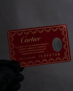 "Cartier" Gold metal buckle design leather belt