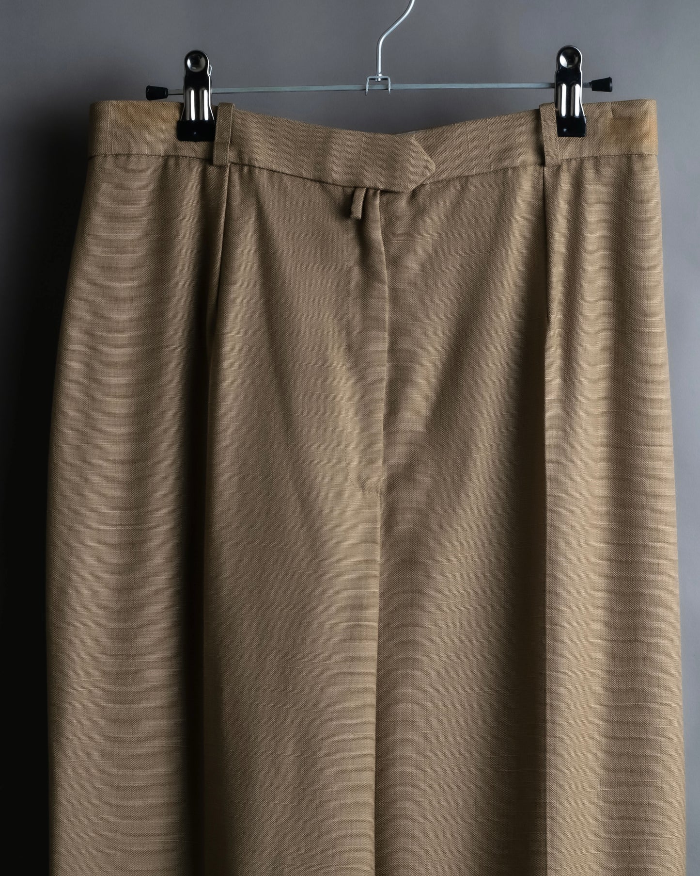 "Christian Dior" Center press wide tapered slacks