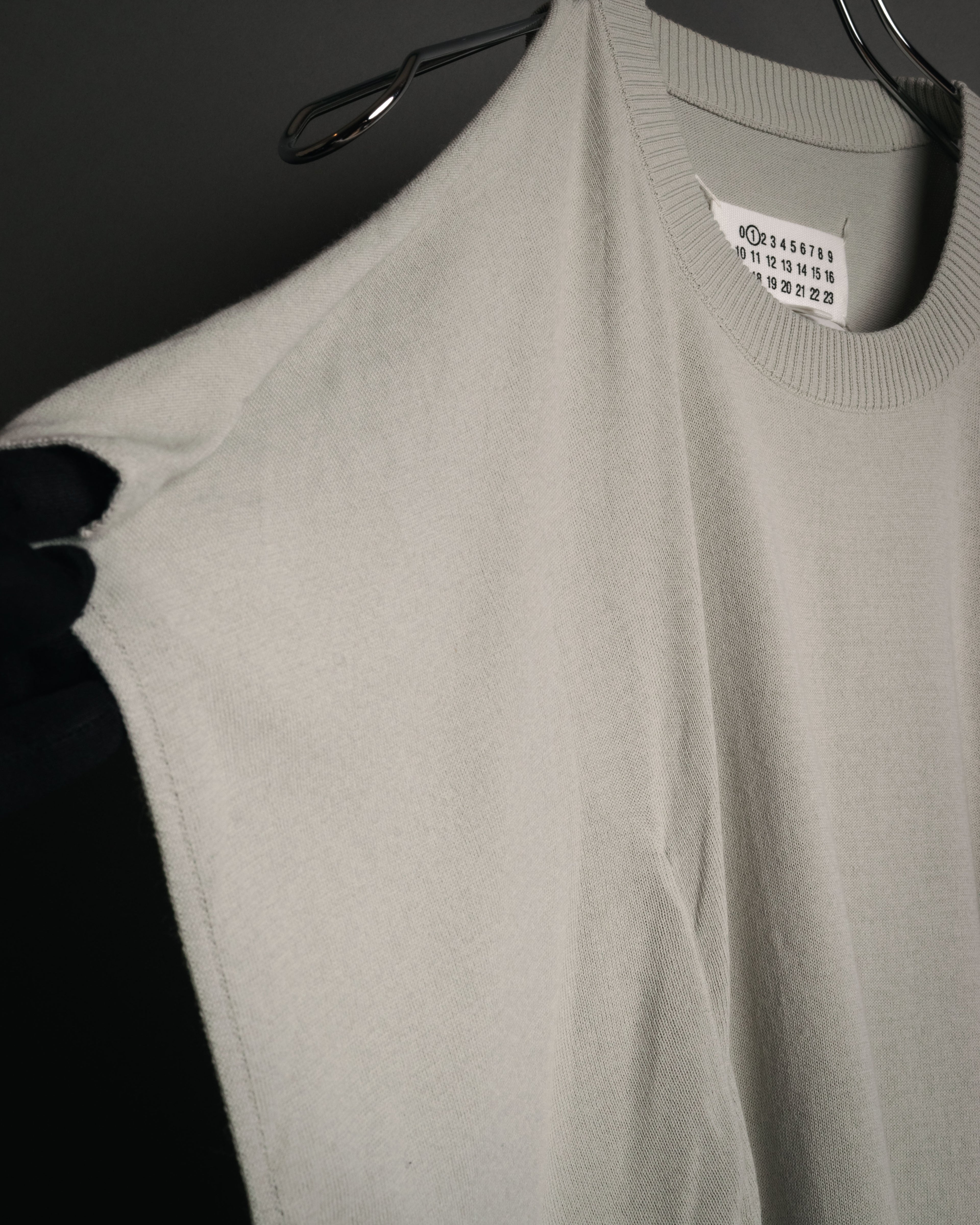 “Maison Margiela” 2015SS deconstructed cape knit top