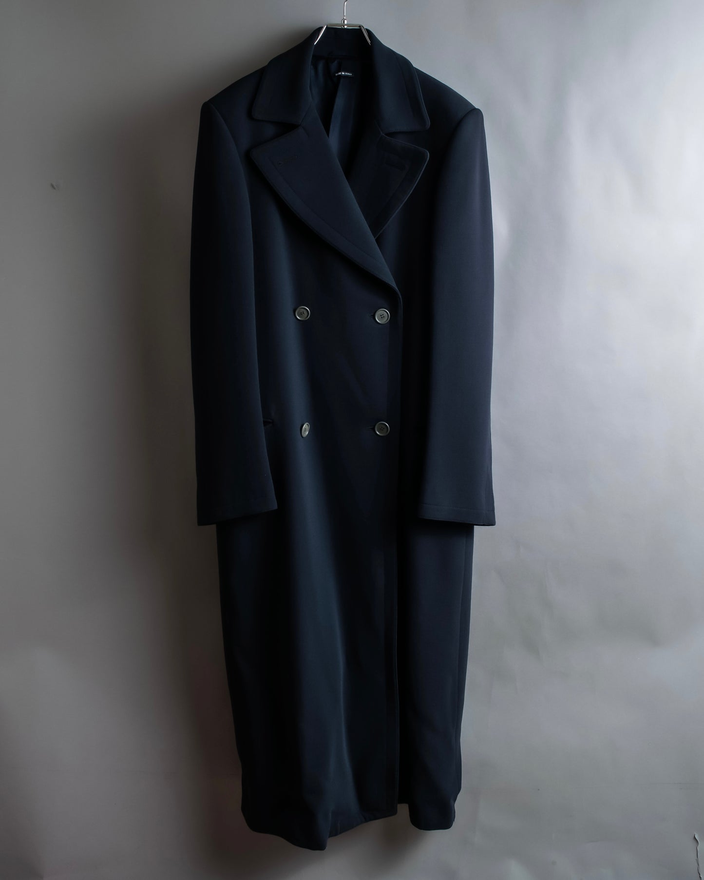 "GIORGIO ARMANI" Double breasted oversized super maxi length chester coat