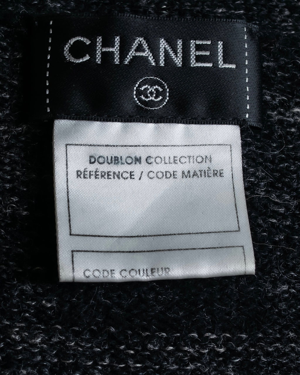 "CHANEL" Sample product hairy material light unevenness cardigan
