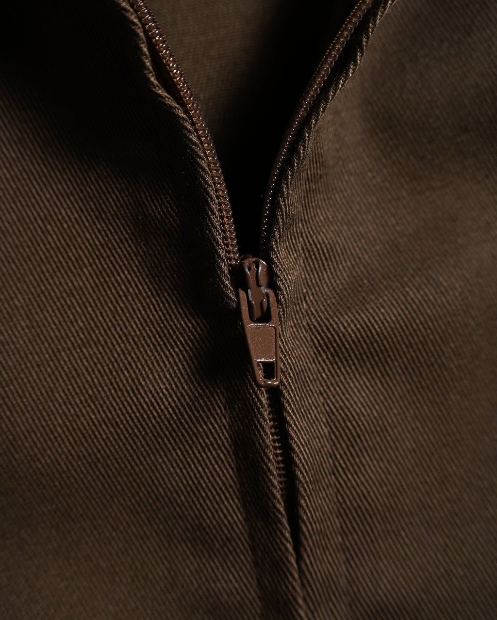 VINTAGE/ Short Length Cotton Jacket Brown