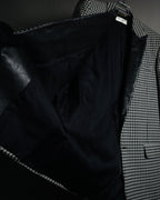 –SPECIAL– "SAINT LAURENT PARIS"
10’s Houndstooth leather-lapel peak blazer