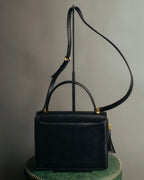 “Valentino Garavani” 90’s-00’s Structured V logo leather handbag