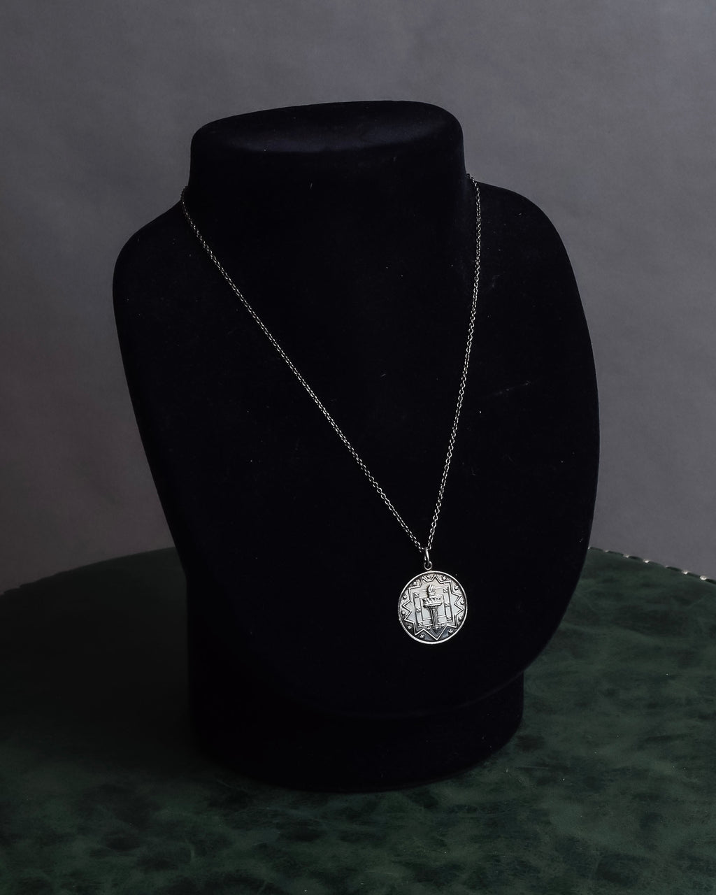 "Tiffany&Co" Olympic torch motif sterling silver necklace