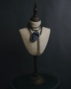 "VALENTINO GARAVANI" 2010’s dark romantic statement necklace＆belt