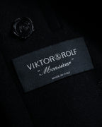 "VIKTOR&ROLF" Sculptural lapel melton coat