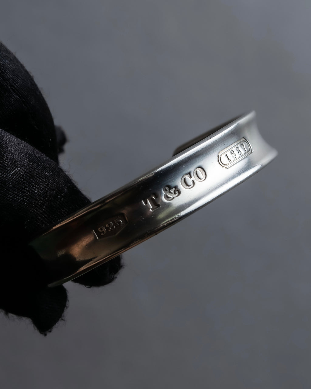 "Tiffany&Co" 1837 collection sterling silver cuff bangle