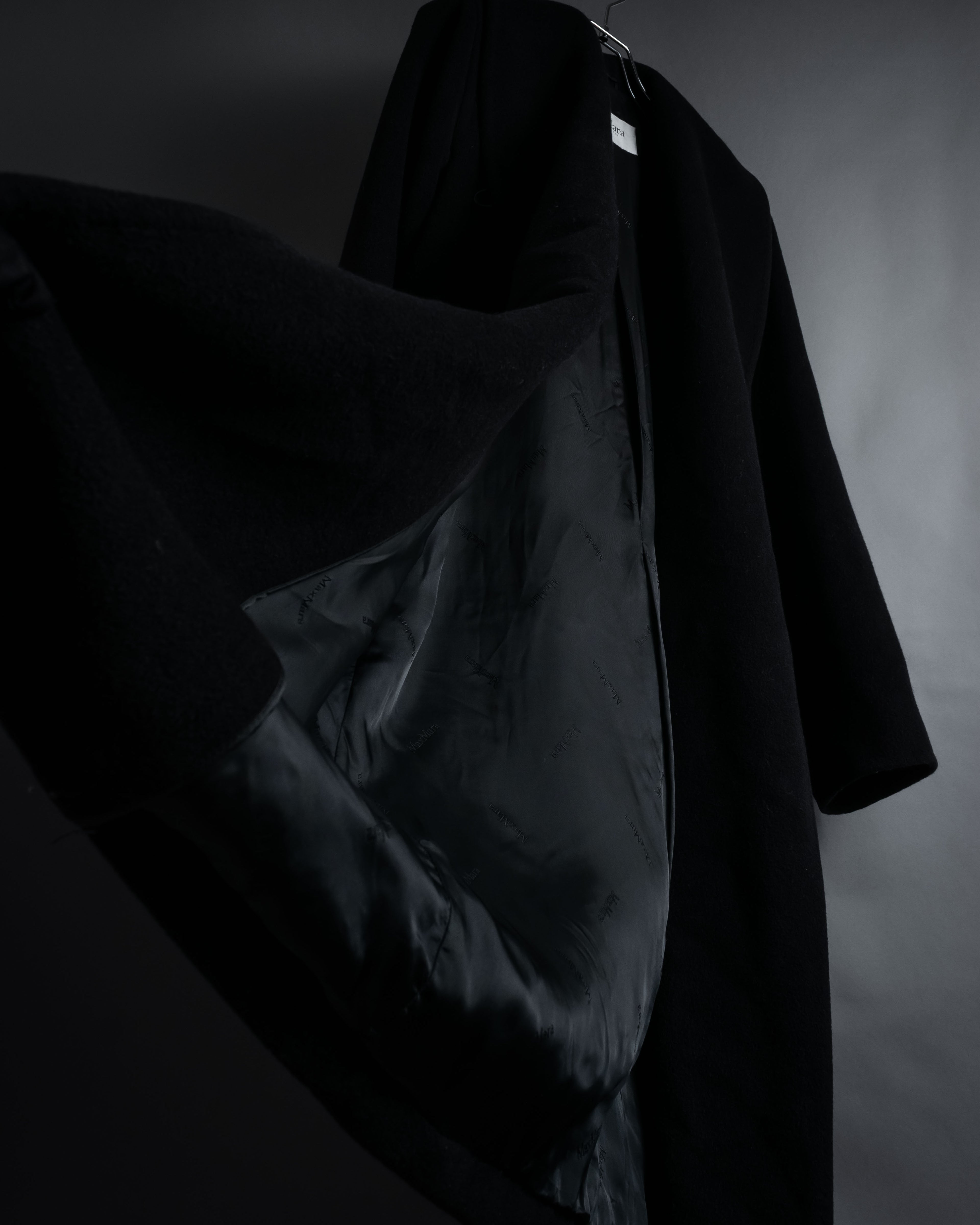 "Max Mara" 90''s-00's Actress collar design long coat