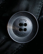 "GUCCI" Velvet shaped shawl collar tailored jacket