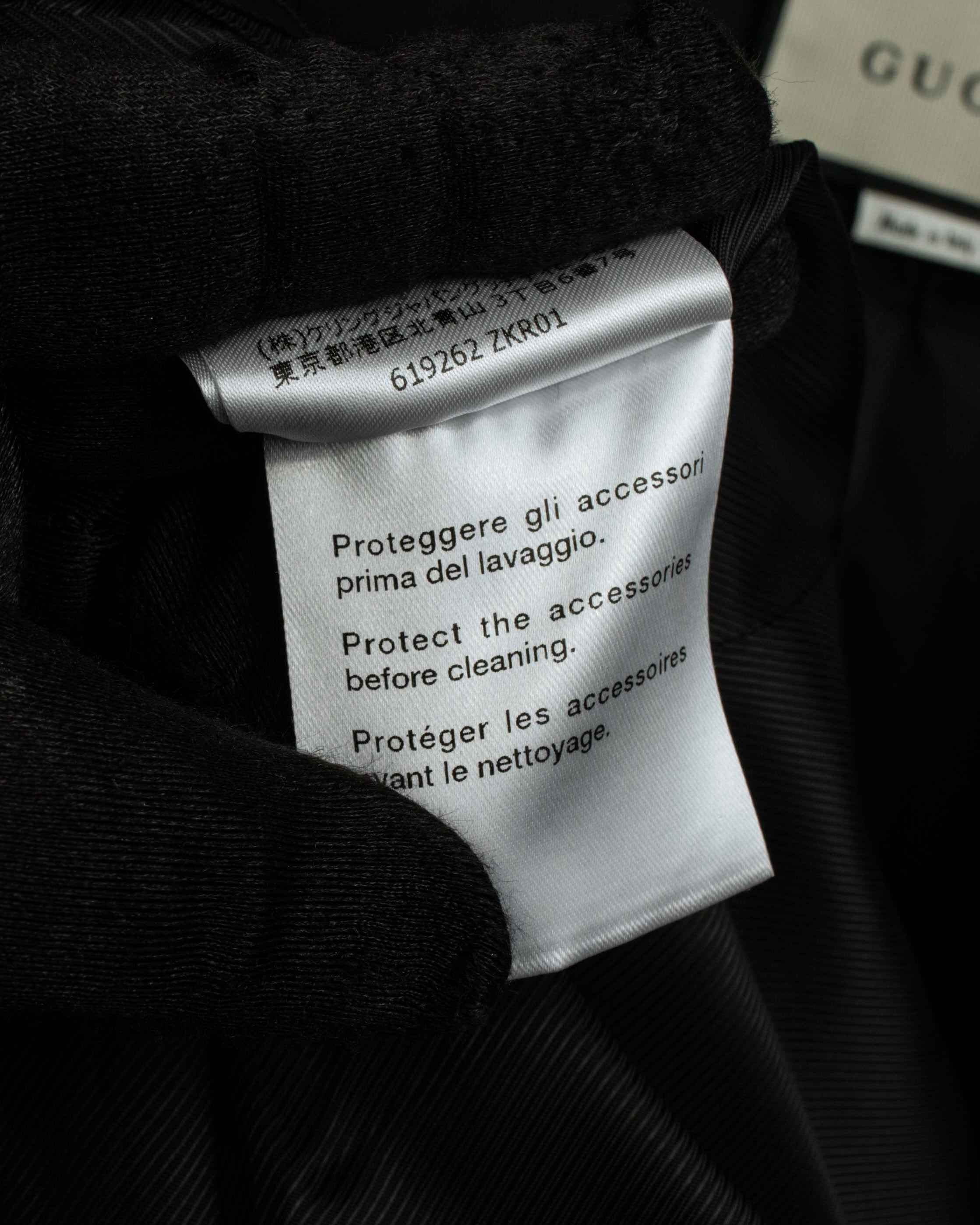 "GUCCI" Michele period stand collar modified design tailored jacket