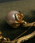“KENZO” 80’s-90’s Sculptural branch pearl brooch